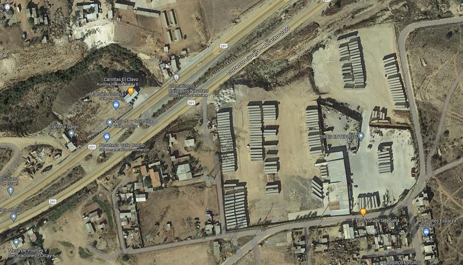 Satellite view of lot